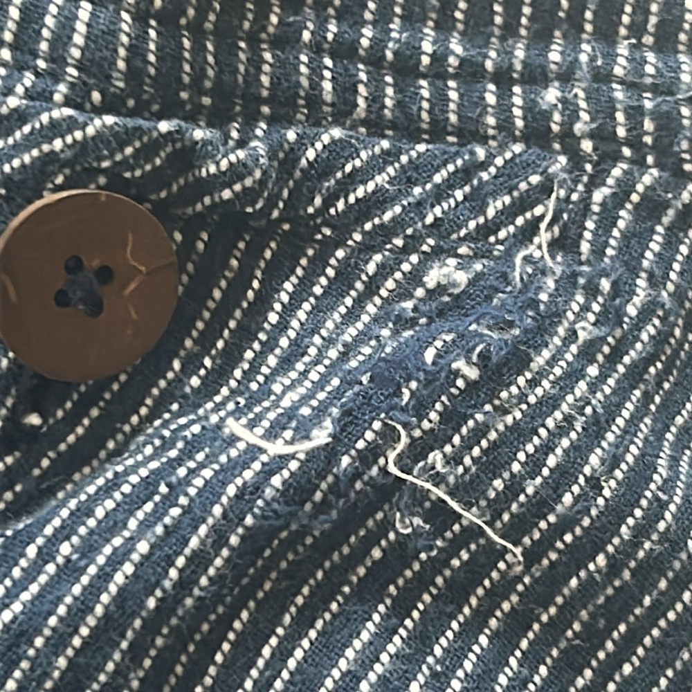 Free People rumors yarn dye harem pant in navy size 6 - Picture 7 of 9